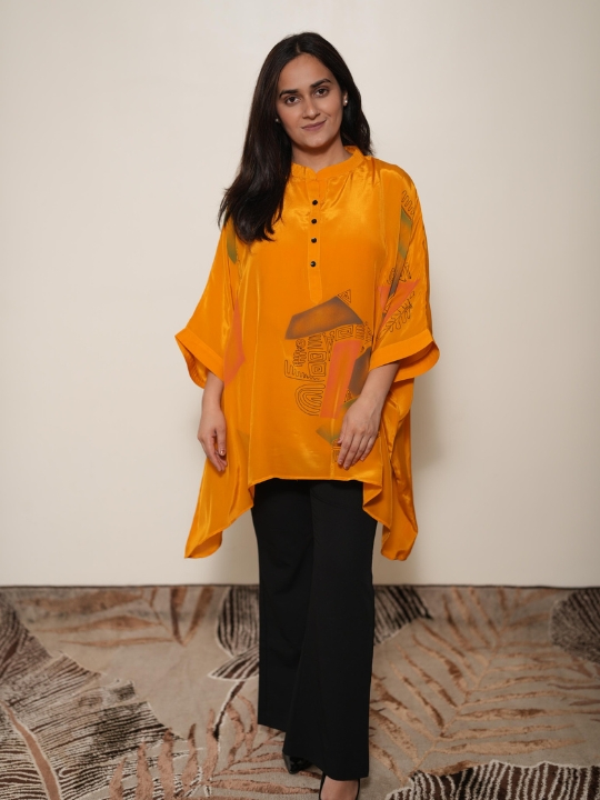 Mustard mirage kaftan